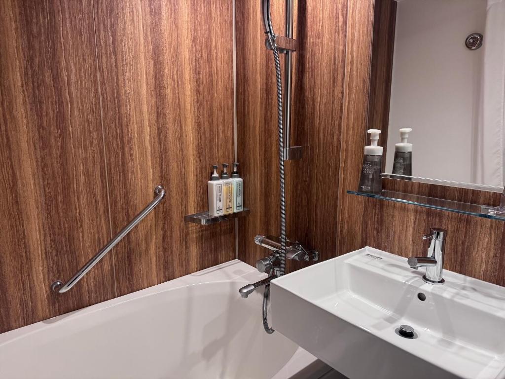 Koupelna v ubytování Hotel Keihan Tenmabashi Ekimae