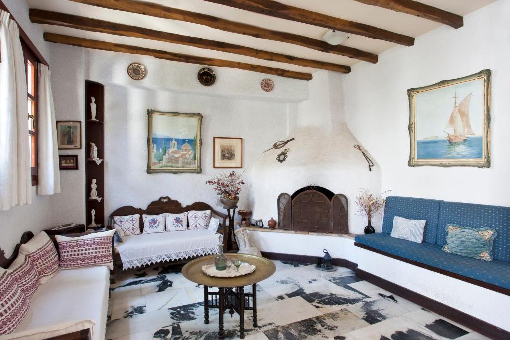 Posezení v ubytování Chateau Zevgoli