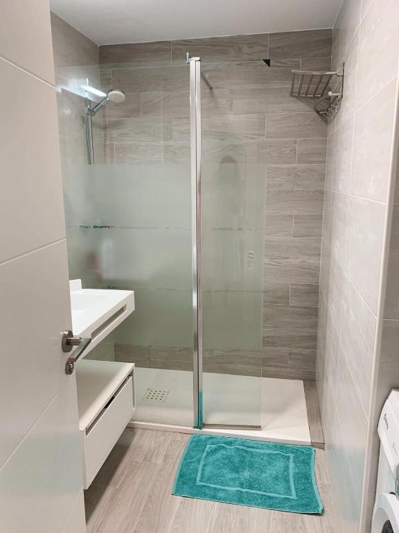 A bathroom at Calma apartment On the most amazing beach in Fuerteventura