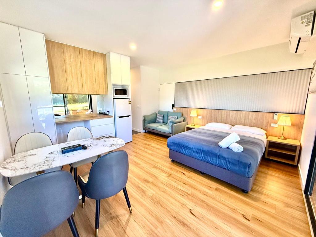Kuchyň nebo kuchyňský kout v ubytování Apollo Dream Suites