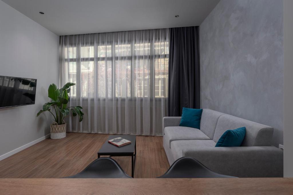 Posezení v ubytování Hebrard Industrial Suites