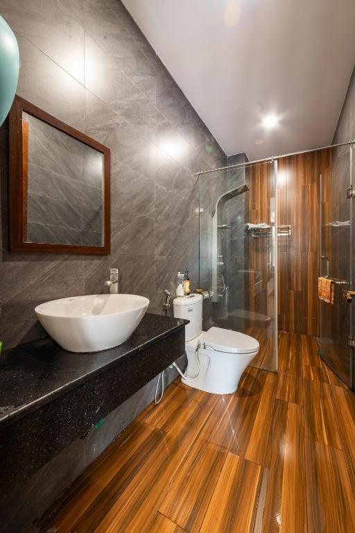 Koupelna v ubytování Phương Trinh Hotel