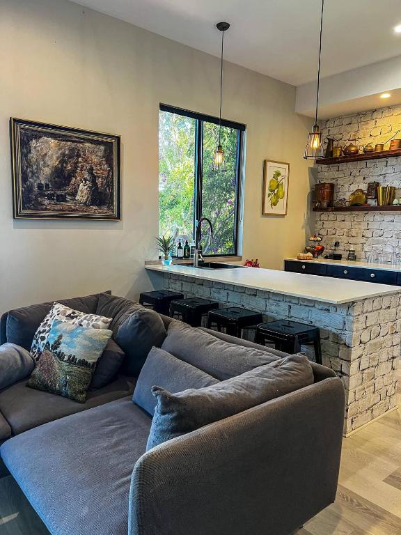 Area soggiorno di Jardin Tiny House Australia