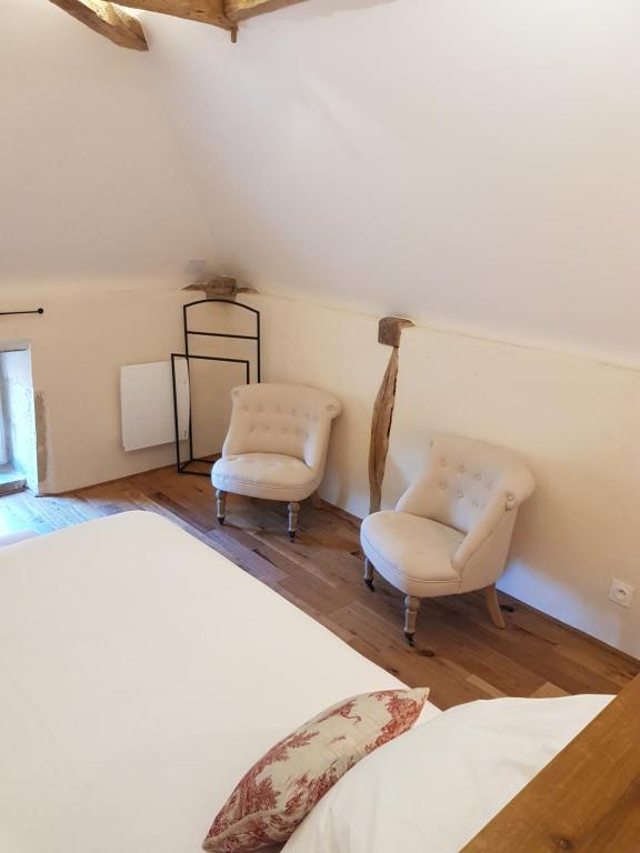 La Ferme du BoisDieu - Deluxe Doppel- Oder Zweibettzimmer