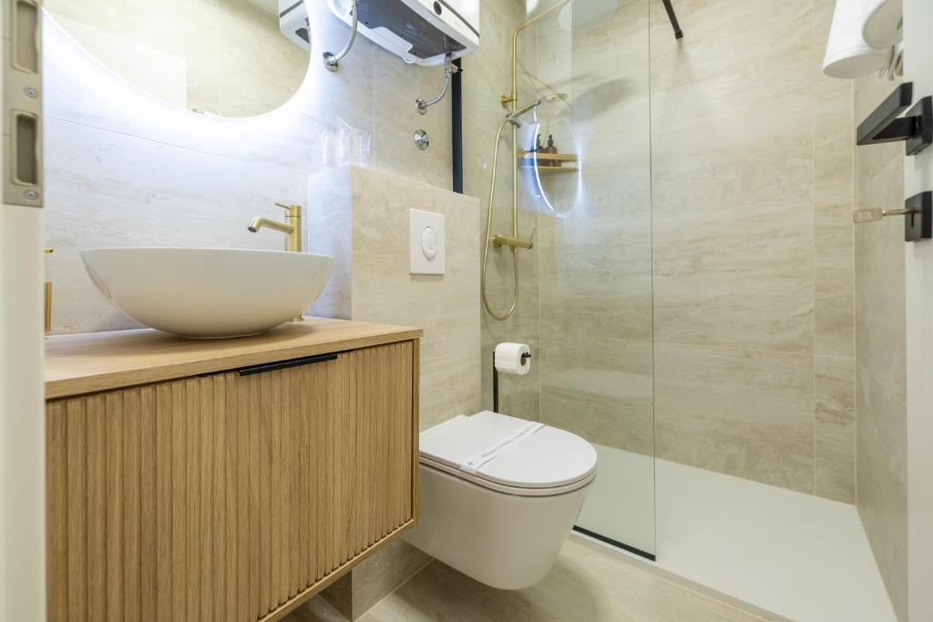 Koupelna v ubytování Kala Rooms