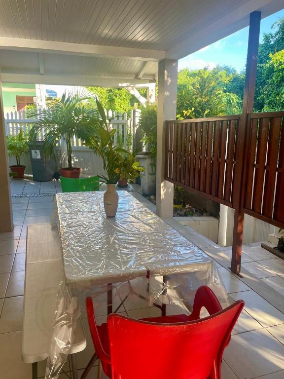 Balkón nebo terasa v ubytování La belle Martinique