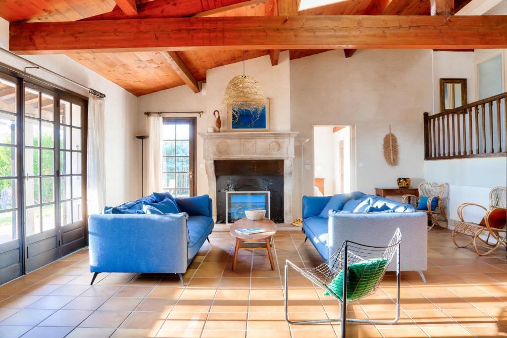 Χώρος καθιστικού στο Vue sur Bassin - Maison pour 8