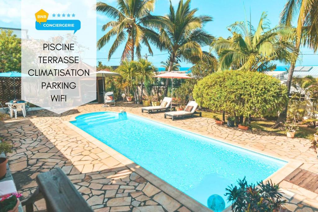 Πισίνα στο ή κοντά στο Cosy Aglaë - Appartement 2 voyageurs