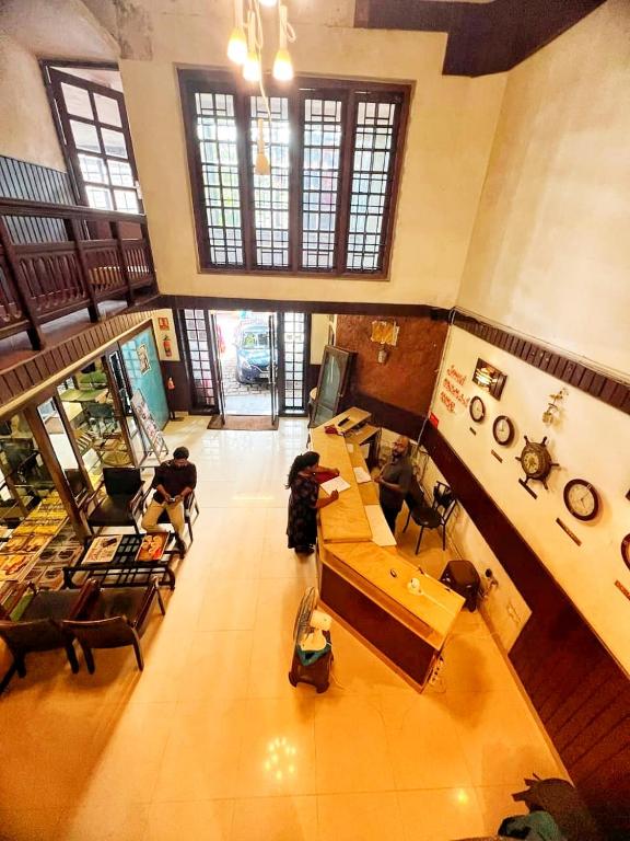 an overhead view of a store with tables and chairs at Mangotree Kochi in Cochin