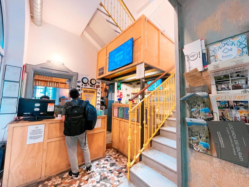 Kuchyň nebo kuchyňský kout v ubytování Ostello Bello Lake Como