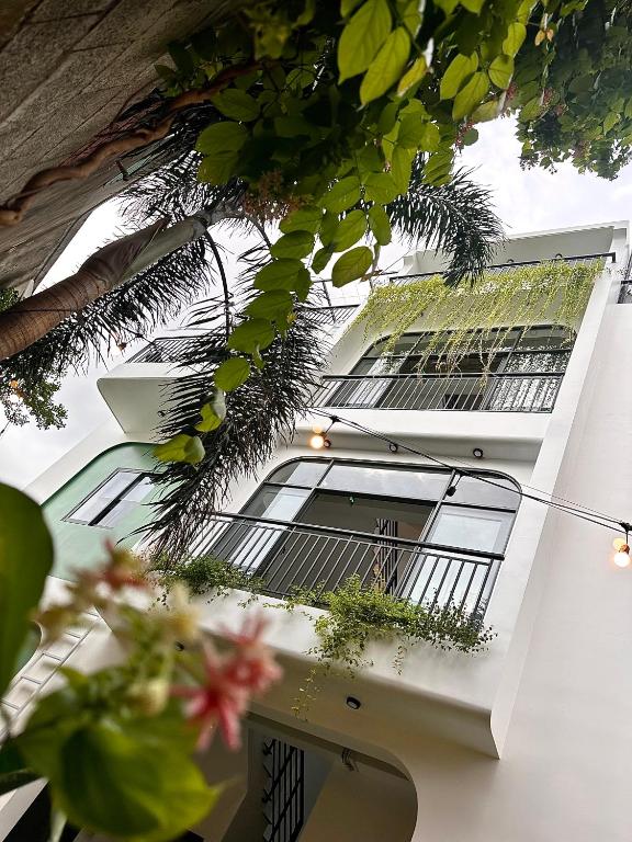 Balkón nebo terasa v ubytování Gito Hostel Hoian