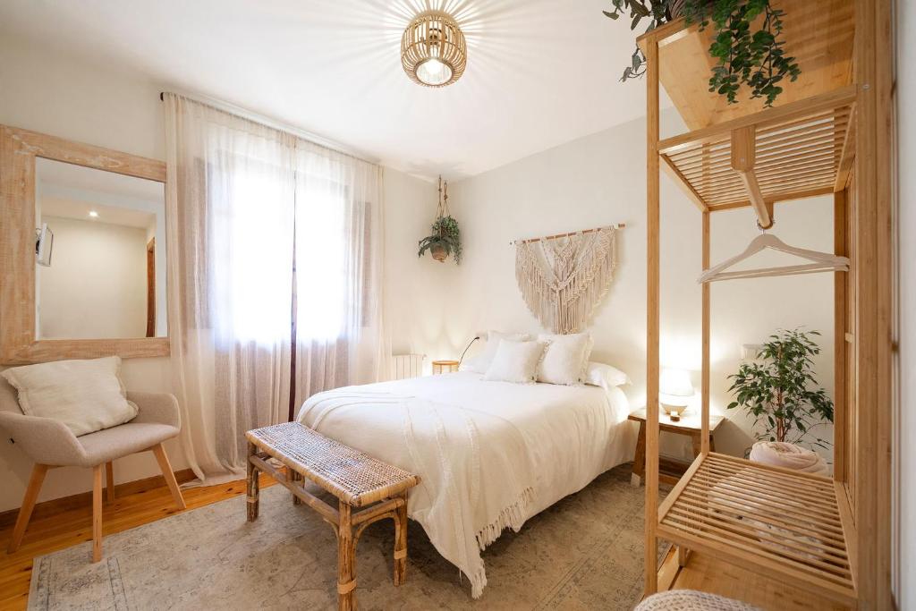 Cama o camas de una habitación en Casa Rural Casa Selmo
