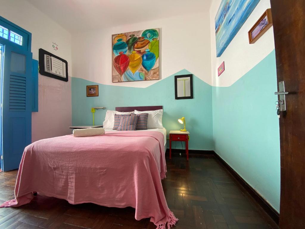 Postel nebo postele na pokoji v ubytování Zili Pernambuco - Hostel Pousada