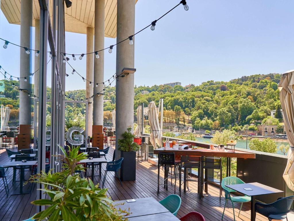 Balkón nebo terasa v ubytování Novotel Lyon Centre-Confluence Bord de Saone
