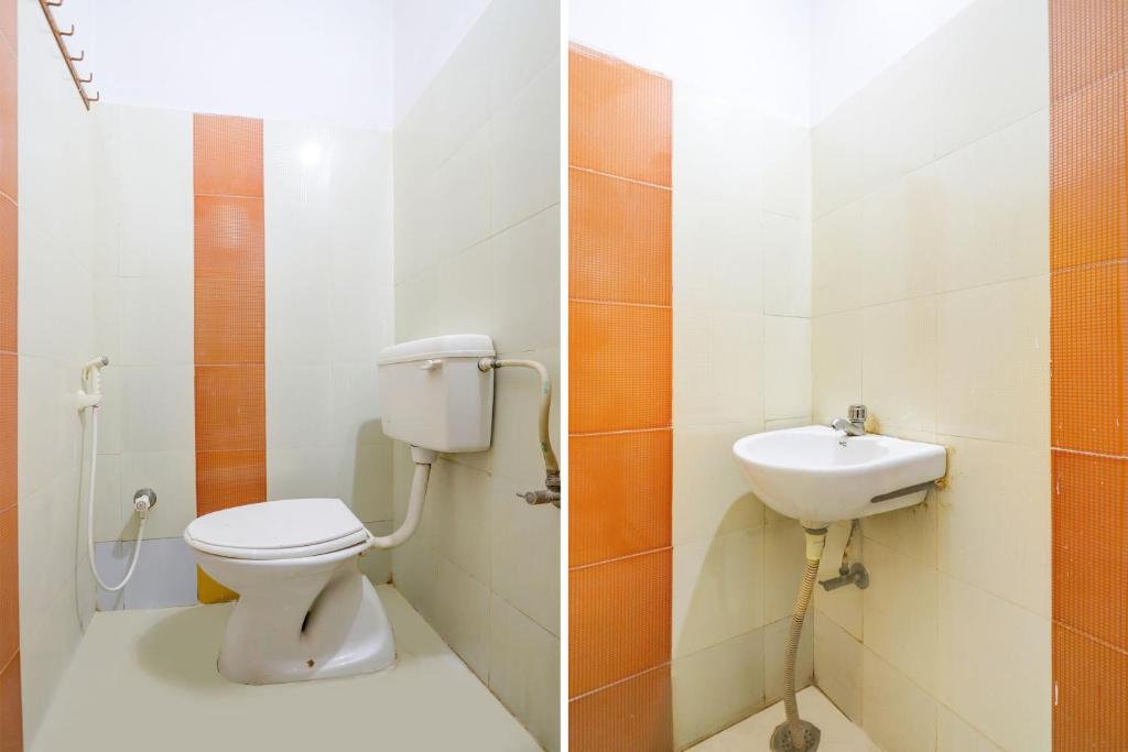 Koupelna v ubytování Hotel O Rewansh in