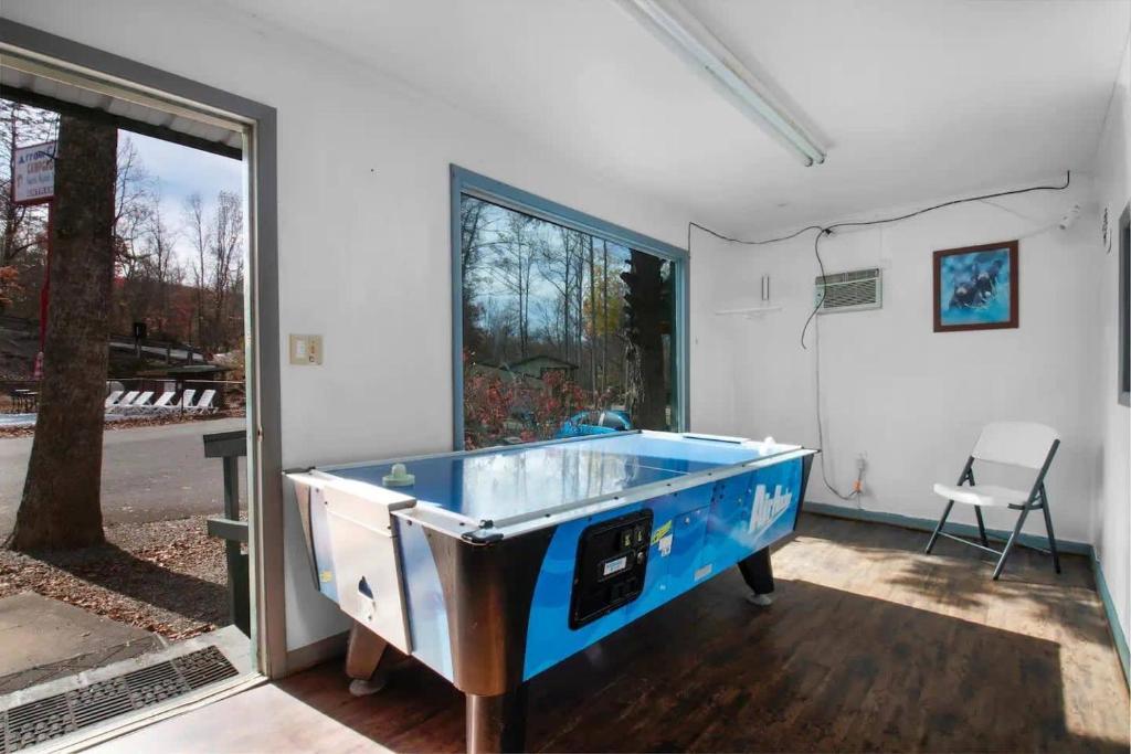 Stolní tenis v ubytování Pet Friendly Cabin in Gatlinburg nebo okolí