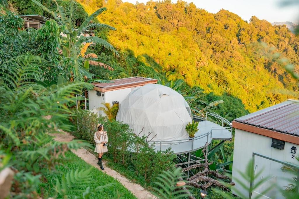 Příroda nedaleko luxury tent