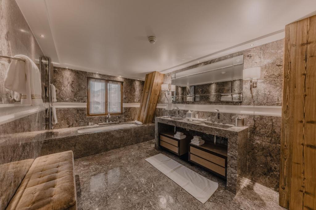 Koupelna v ubytování Ultima Hotel Gstaad
