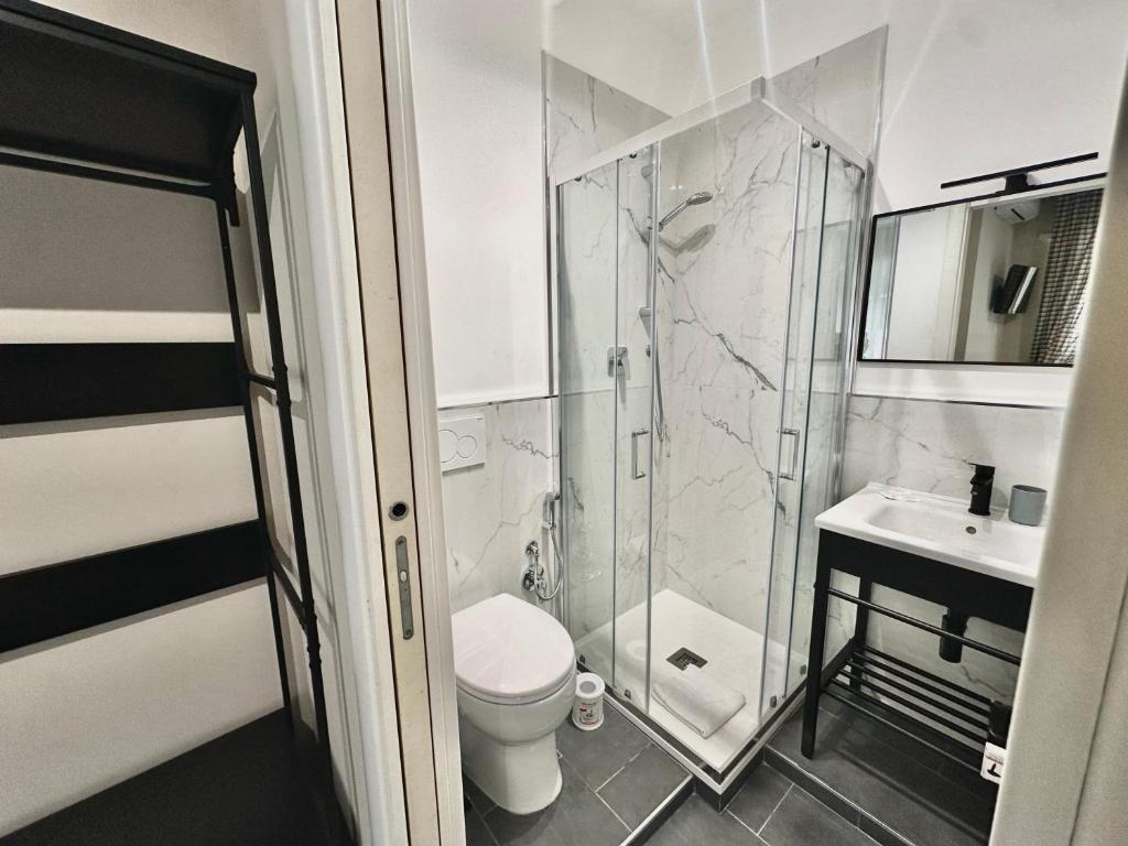 Koupelna v ubytování Xcross Suites Garbatella