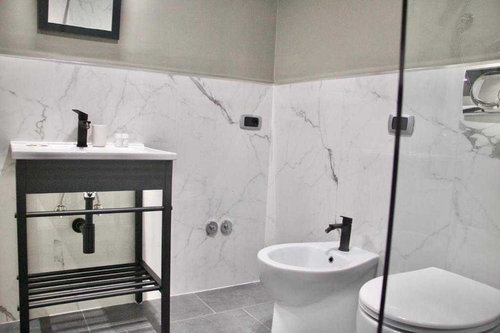 Koupelna v ubytování Xcross Suites Garbatella