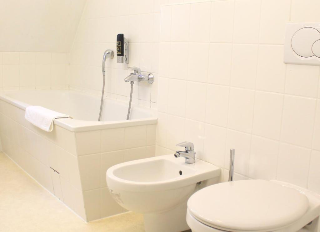 Koupelna v ubytování Hotel Kaiser