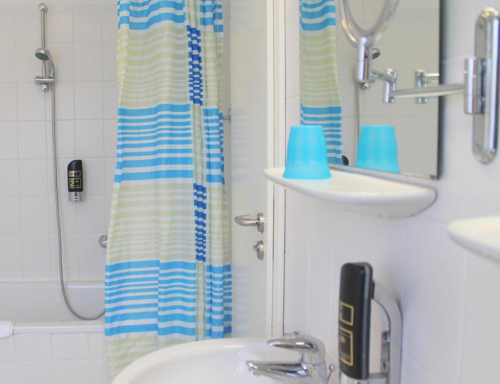 Koupelna v ubytování Hotel Kaiser