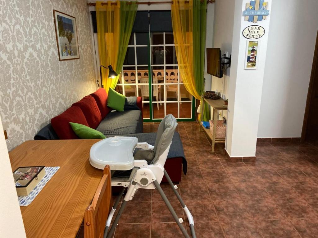 Część wypoczynkowa w obiekcie Apartamento Mar y Montaña