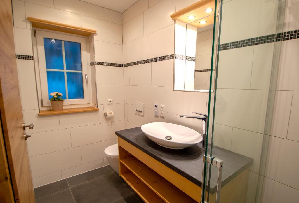 Koupelna v ubytování Ferienhaus Benedikt