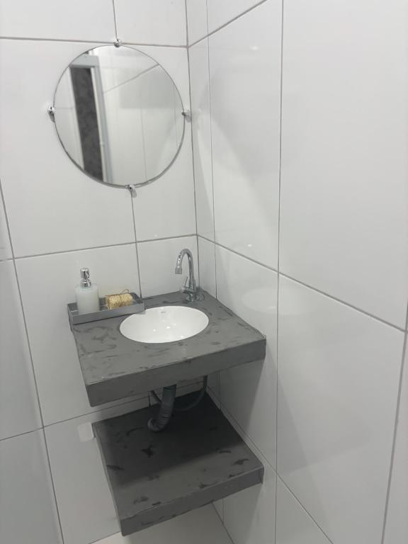 Koupelna v ubytování Pousada Água Salgada