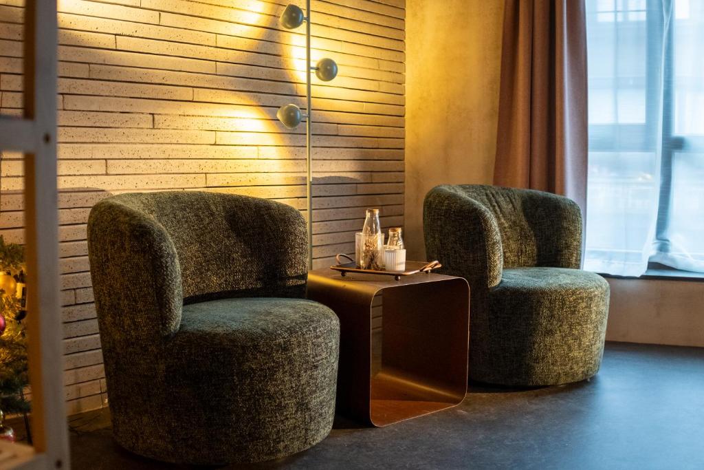 Posezení v ubytování Studio Kittel Guest Room with Private Bathroom