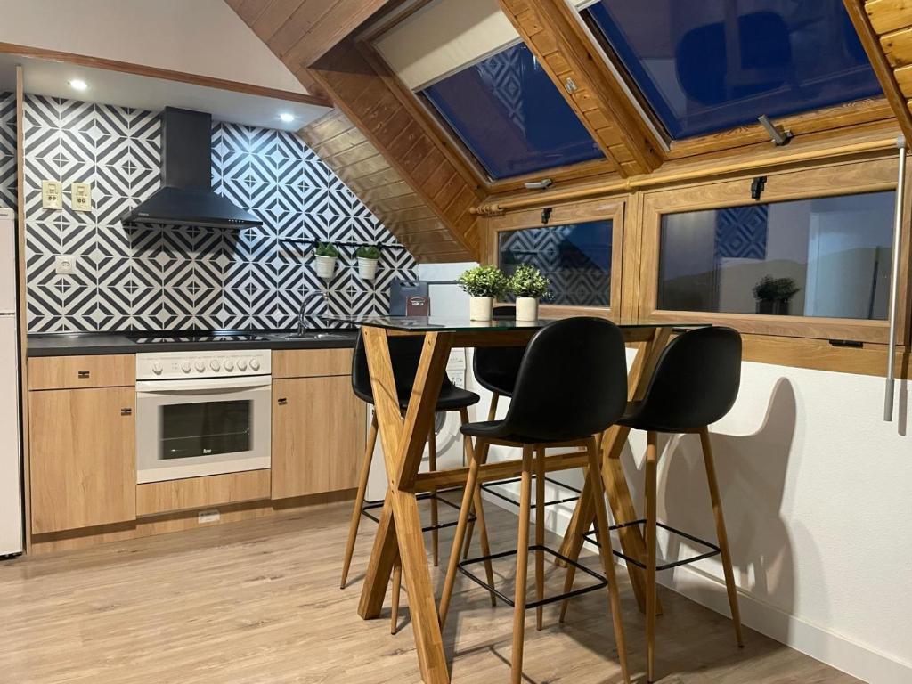 Kuchyň nebo kuchyňský kout v ubytování Apartamento Pico Aspe