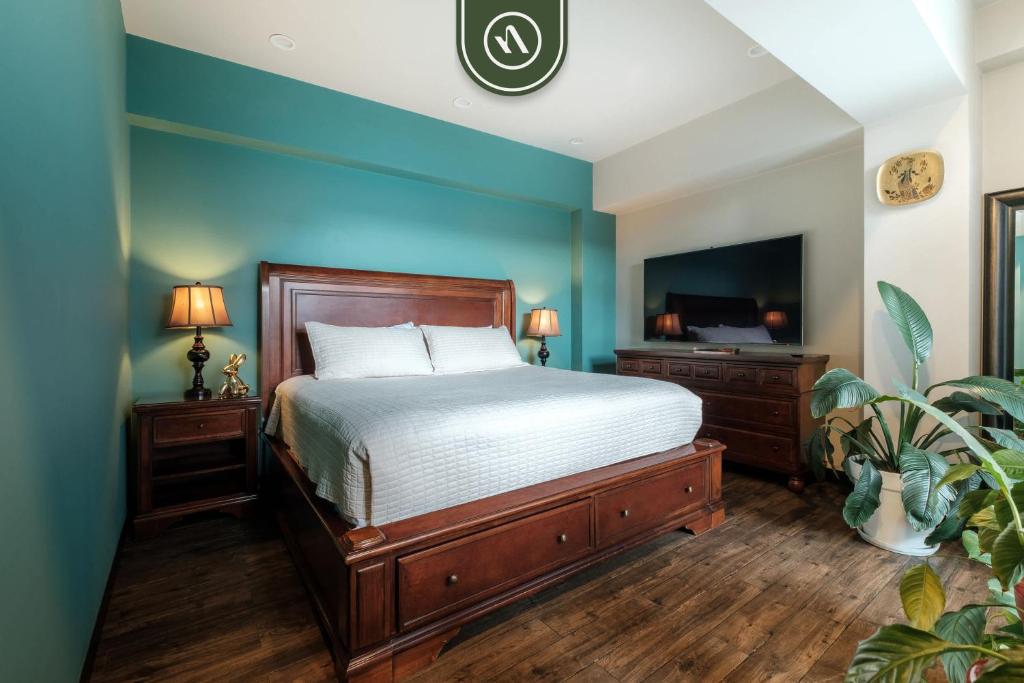 Illustration of High End Penthouse Apartments With Private Rooftop Garden