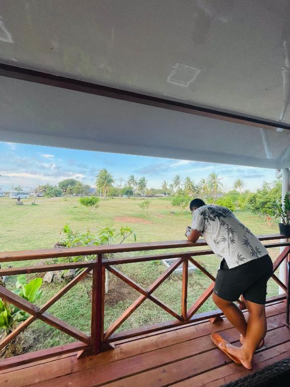 Balkón nebo terasa v ubytování Maharepa rh LODGE