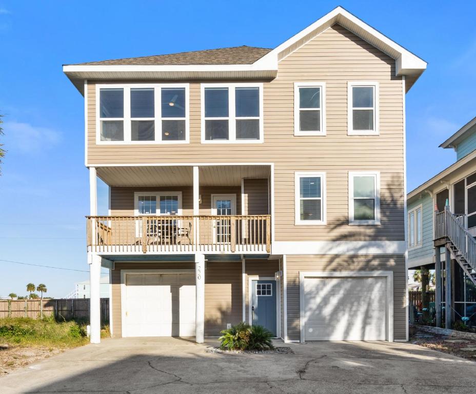 Bygningen som feriehuset ligger i