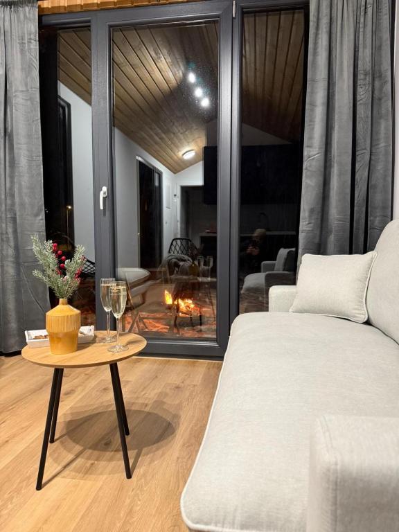 Area soggiorno di Tiny House Krkonose