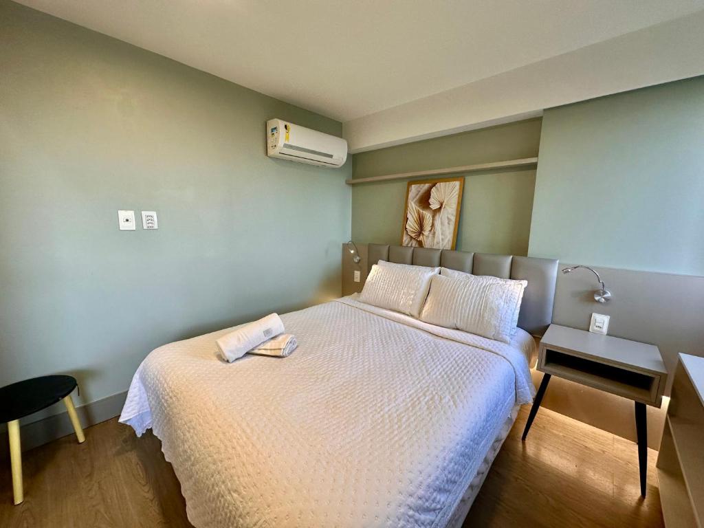 Postel nebo postele na pokoji v ubytování Flat Hotel à Beira Mar Recife by Direct