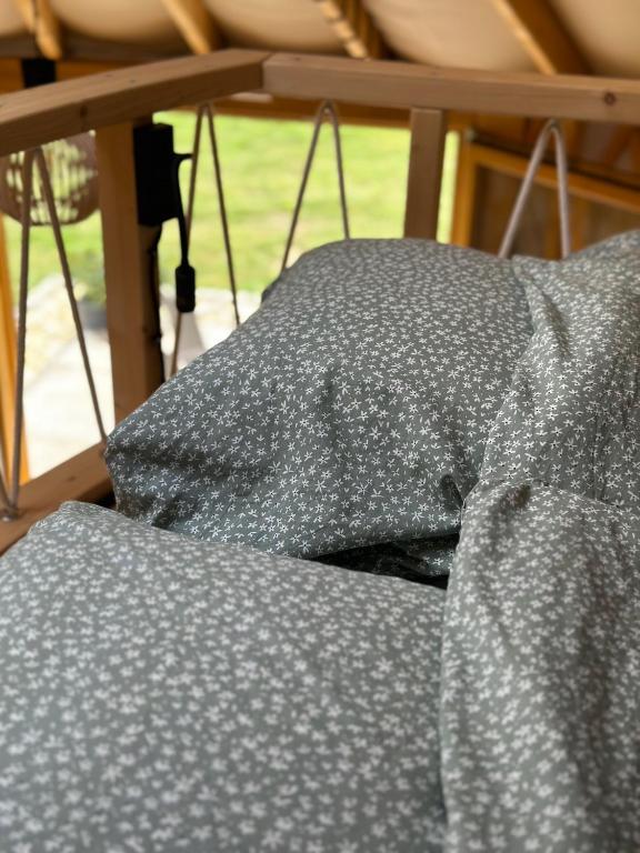 Postel nebo postele na pokoji v ubytování Wzgórze Na Jurze