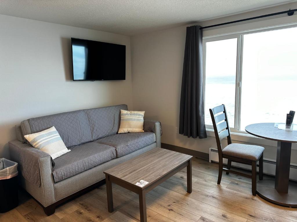 Posezení v ubytování West Beach Suites