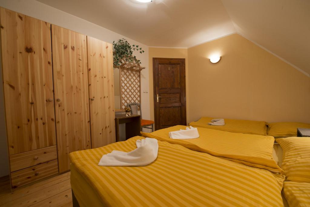 Postel nebo postele na pokoji v ubytování Chata Pleso