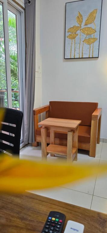 Posezení v ubytování Bamboo Lodge
