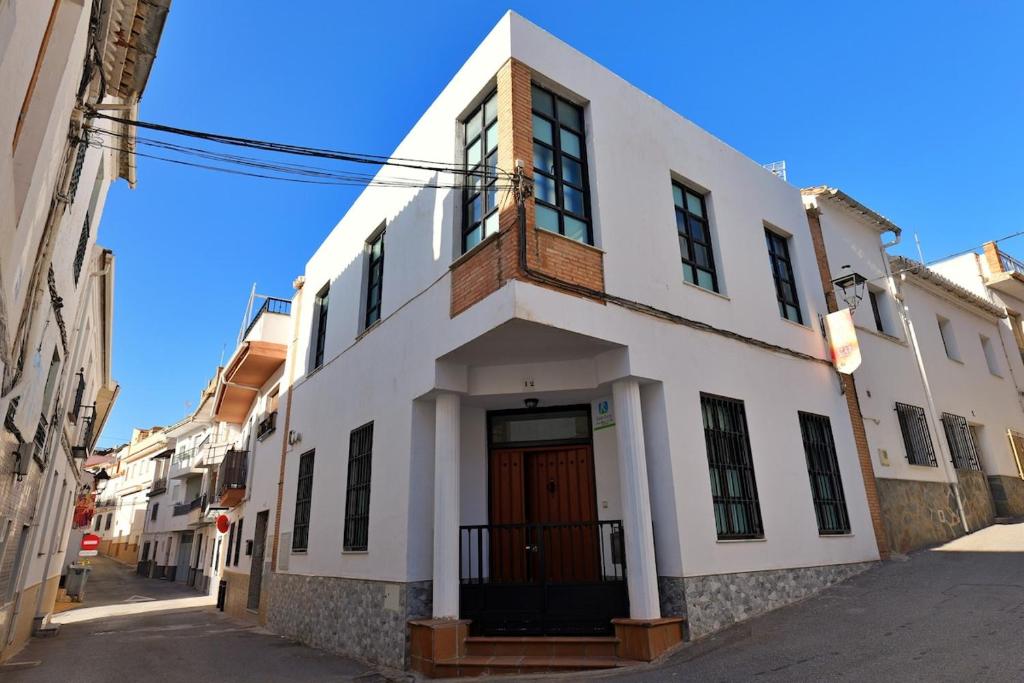 Bygningen som feriehuset ligger i