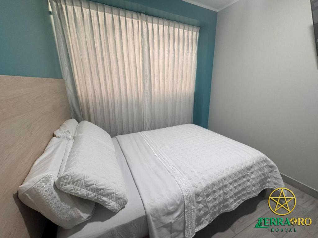 Postel nebo postele na pokoji v ubytování Hostal Terraoro