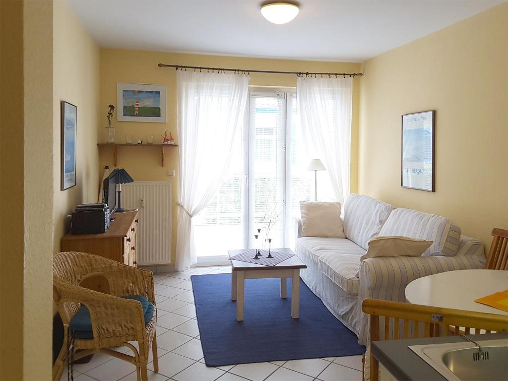 Posezení v ubytování Mühlenpark 2 Mühlenpark Haus B Wo 7