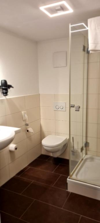 Koupelna v ubytování Hotel Pflug