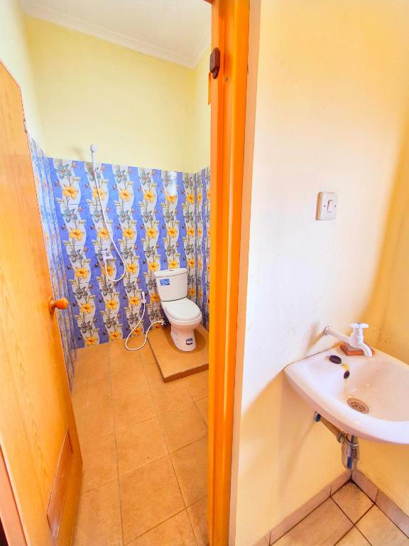 Koupelna v ubytování Trans karimunjawa