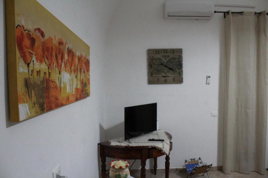 A television and/or entertainment centre at casa salusa