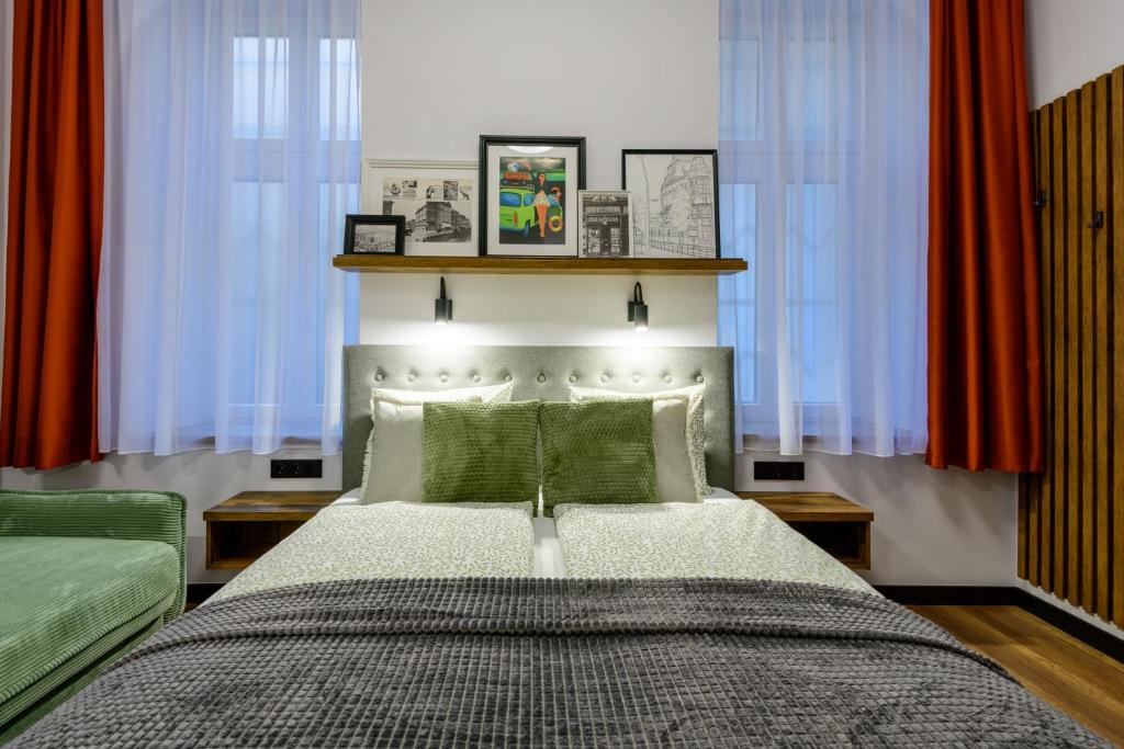 Postel nebo postele na pokoji v ubytování Budapest Holidays Vibes