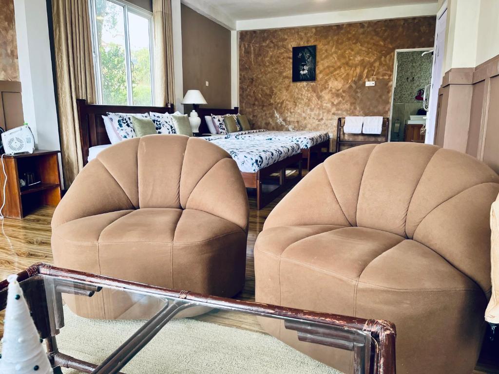 Letto o letti in una camera di Medalin Lake Gregory