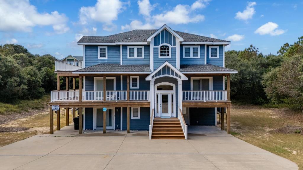 Bygningen som feriehuset ligger i