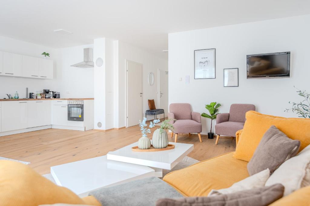 Posezení v ubytování Gneixendorf Exclusive Apartments